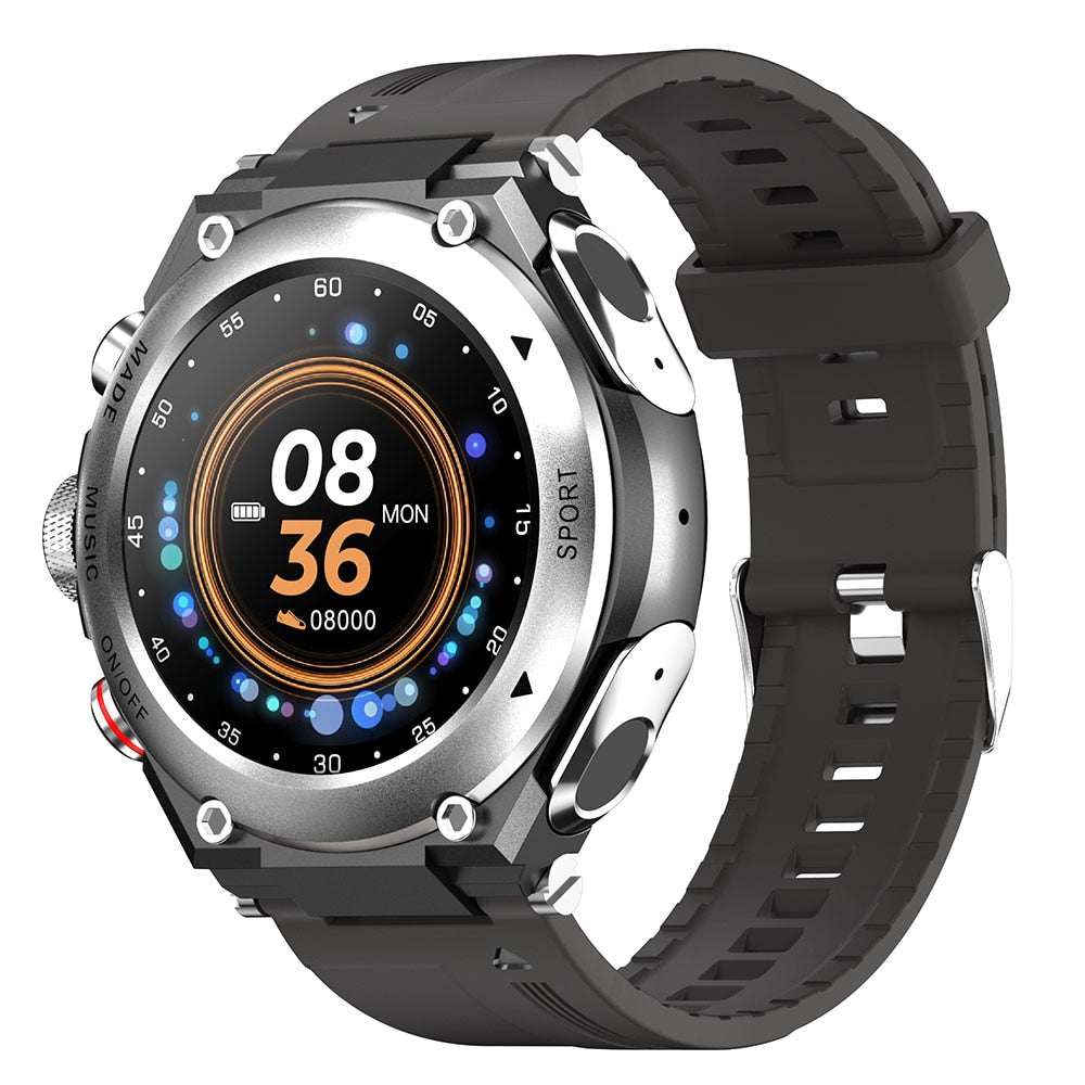 2 in 1 TWS Earphones Support Bluetooth Call Body Temperature Smart Watch