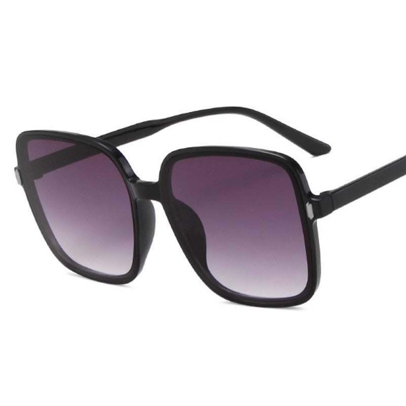 Square Woman Retro Vintage Gradient Sunglasses