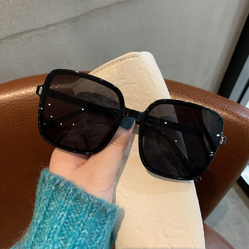 Square Woman Retro Vintage Gradient Sunglasses