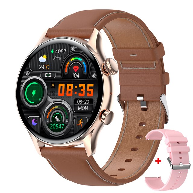 Bluetooth Call Smartwatch Men AMOLED Screen IP68 Waterproof Smart Watch