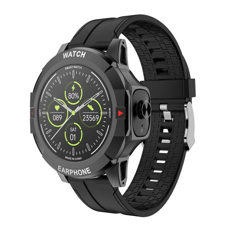 2 in 1 TWS Wireless Bluetooth Headphone Local Music Call Men Women Smartwatch