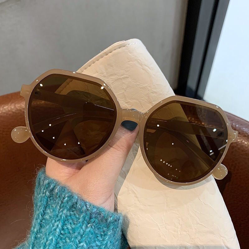 Fashion Style All-match Trend Round Frame Sunglasses