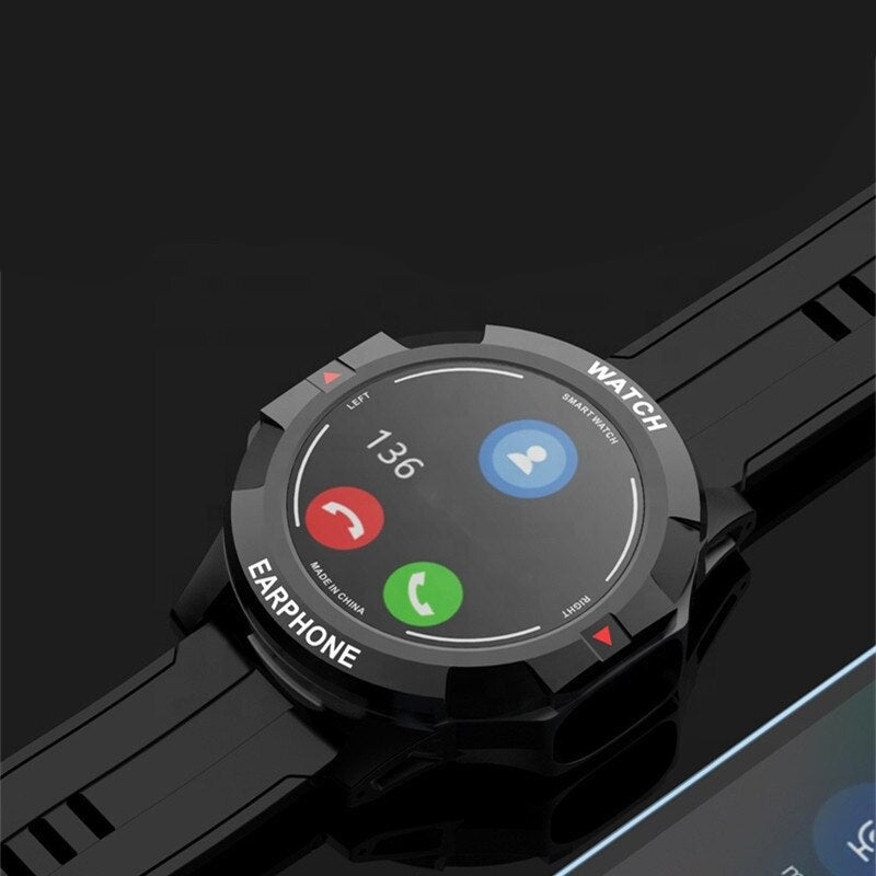 2 in 1 TWS Wireless Bluetooth Headphone Local Music Call Men Women Smartwatch