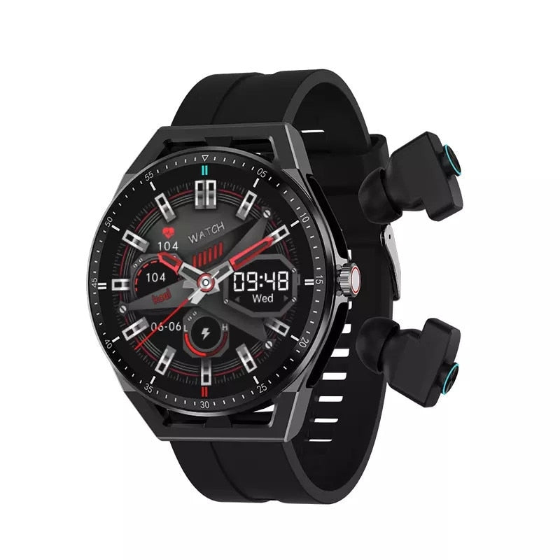 2in1 TWS Wireless Earphones Bluetooth Call Music Headset Smart watch