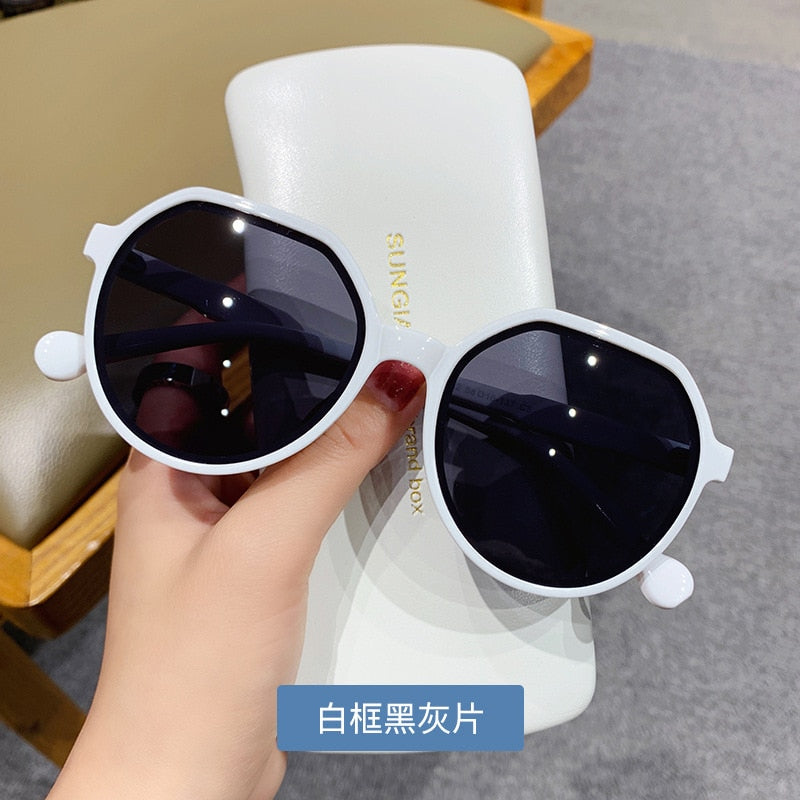 Fashion Style All-match Trend Round Frame Sunglasses