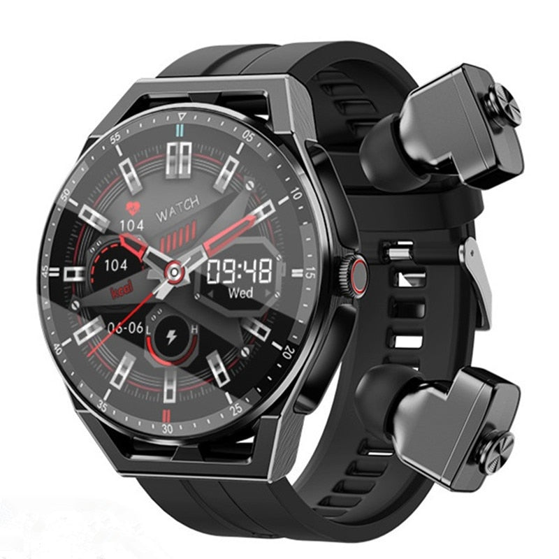 2in1 TWS Wireless Earphones Bluetooth Call Music Headset Smart watch