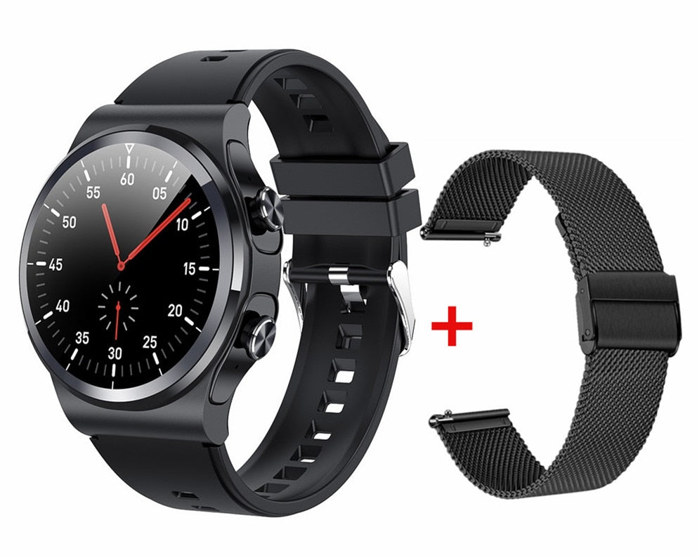 TWS Wireless Headset Bluetooth Call Weather Tracker 2 in 1 smart watch