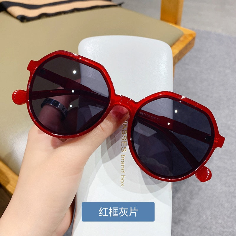 Fashion Style All-match Trend Round Frame Sunglasses