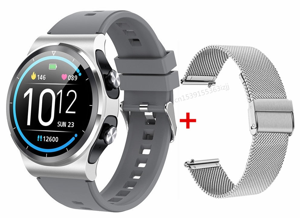 TWS Wireless Headset Bluetooth Call Weather Tracker 2 in 1 smart watch