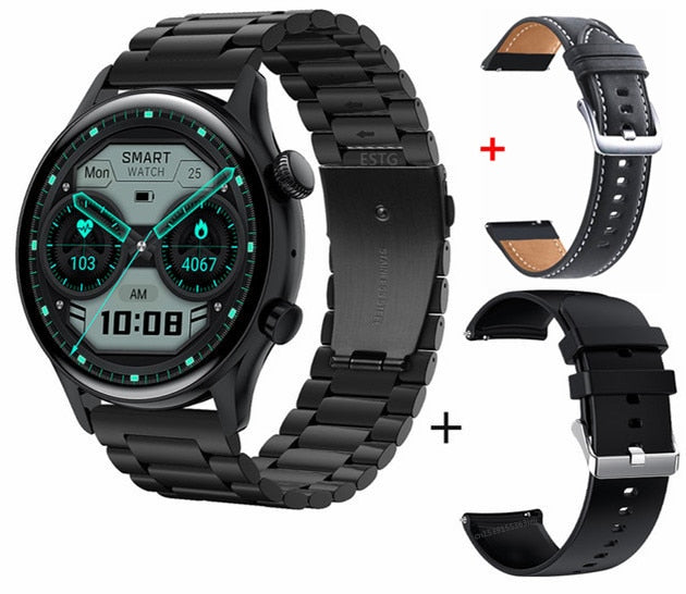 Bluetooth Call Smartwatch Men AMOLED Screen IP68 Waterproof Smart Watch