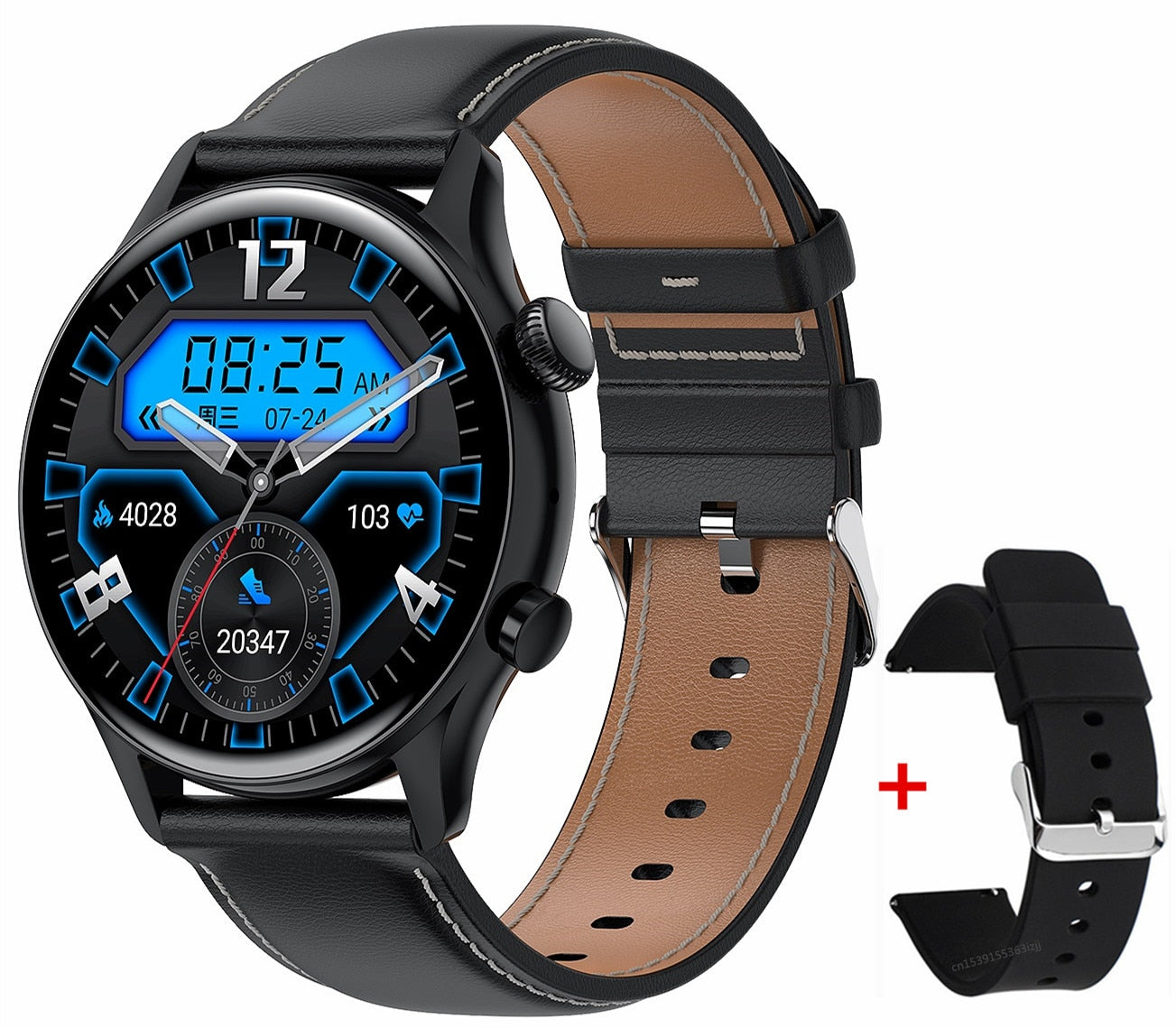 Bluetooth Call Smartwatch Men AMOLED Screen IP68 Waterproof Smart Watch