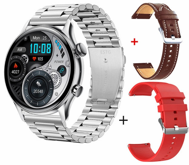 Bluetooth Call Smartwatch Men AMOLED Screen IP68 Waterproof Smart Watch