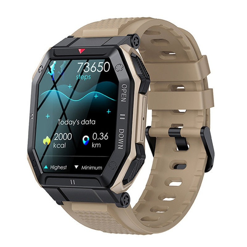 Men Bluetooth Call Music Healthy Monitor Outdoor Sport Smart Watch