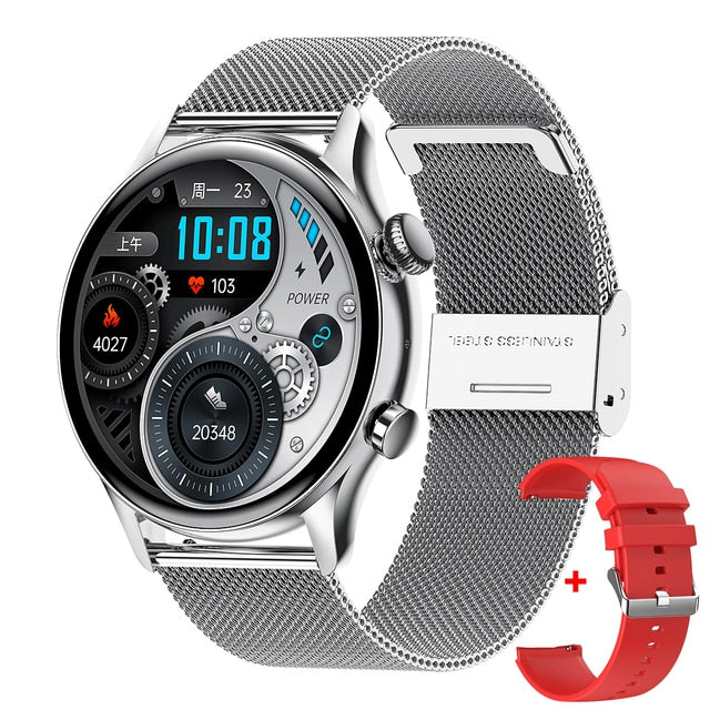Bluetooth Call Smartwatch Men AMOLED Screen IP68 Waterproof Smart Watch
