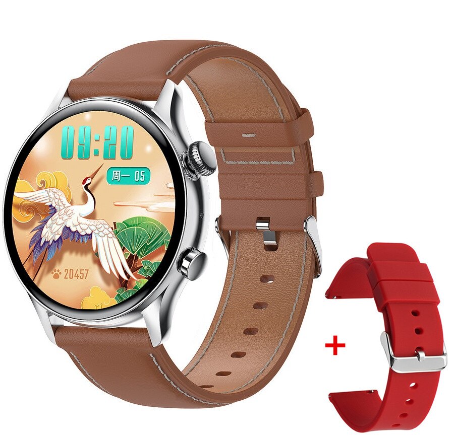 Bluetooth Call Smartwatch Men AMOLED Screen IP68 Waterproof Smart Watch