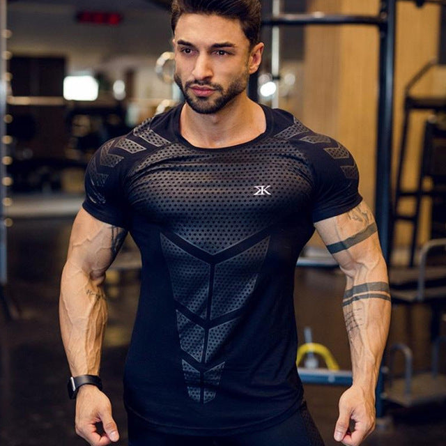 Sporting Skinny Fitness Bodybuilding Workout T-shirt for men