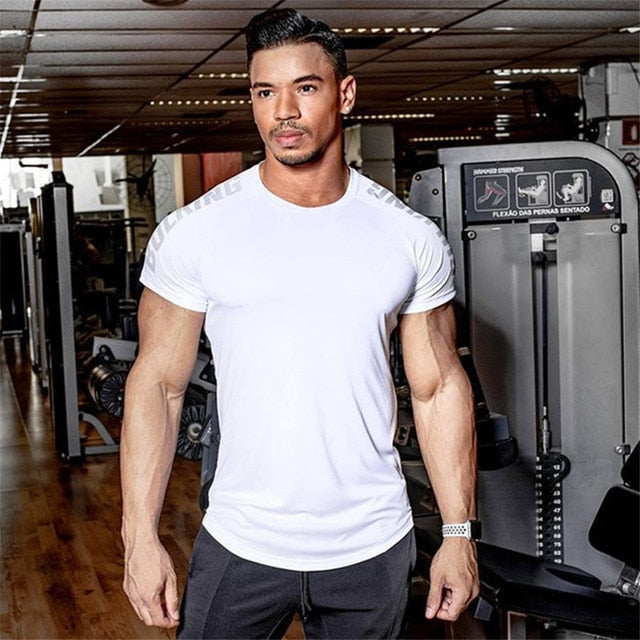 Sporting Skinny Fitness Bodybuilding Workout T-shirt for men