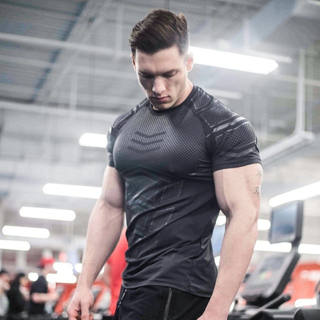 Sporting Skinny Fitness Bodybuilding Workout T-shirt for men