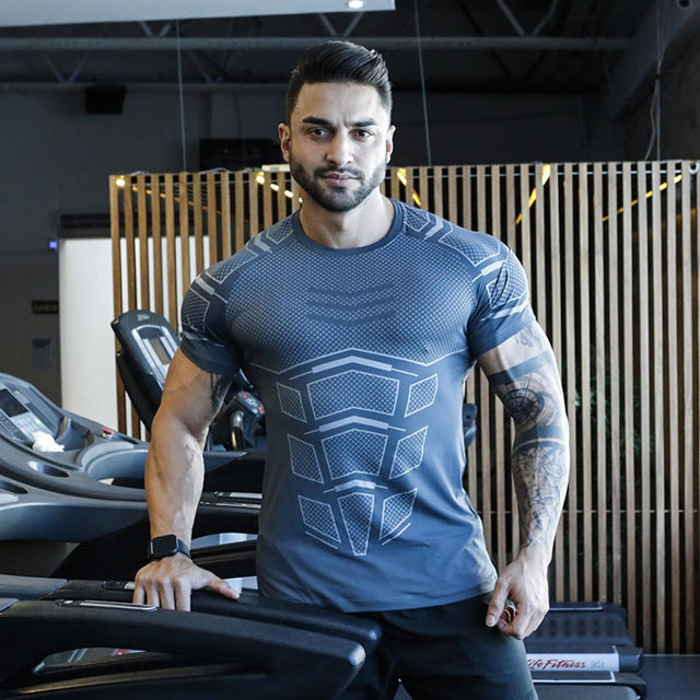 Sporting Skinny Fitness Bodybuilding Workout T-shirt for men