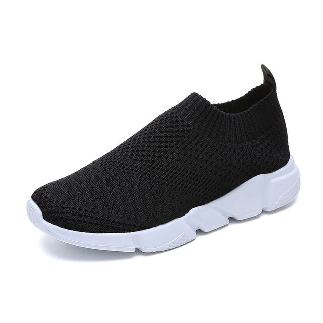 plus size breathable air mesh sneakers  soft walking shoes for woman