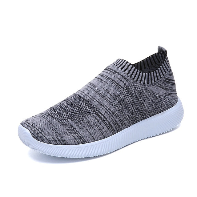 plus size breathable air mesh sneakers soft walking shoes for woman
