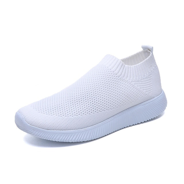 plus size breathable air mesh sneakers soft walking shoes for woman