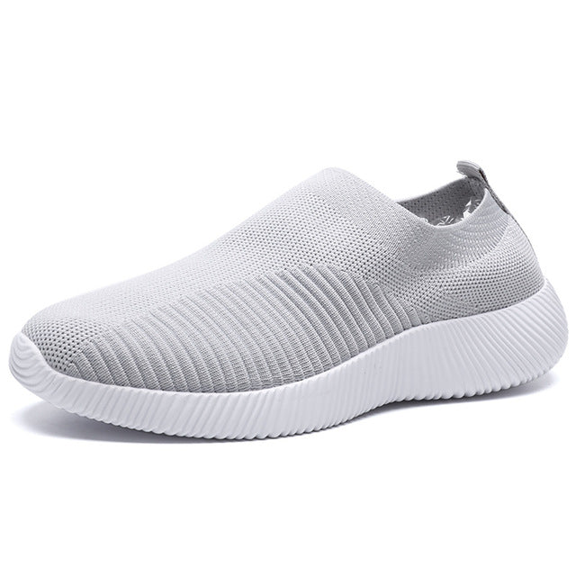 plus size breathable air mesh sneakers soft walking shoes for woman