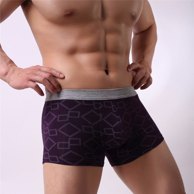 cotton Soft Breathable Underwear Comfortable Men's Boxer