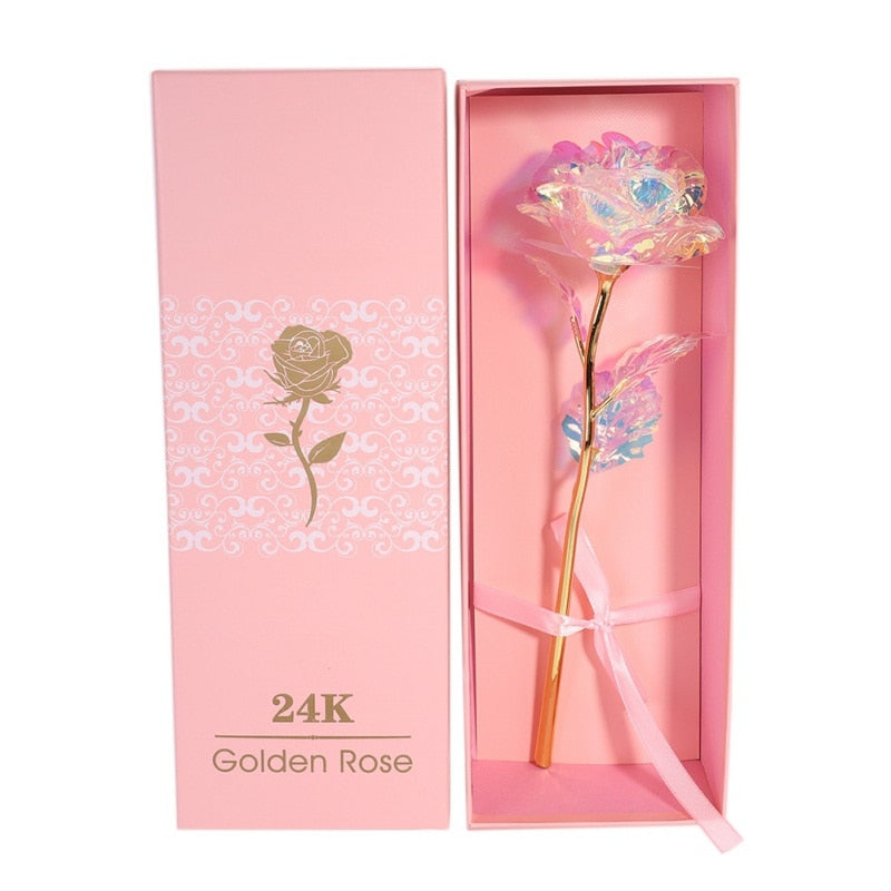 Creative 24K Foil Gold Rose Valentine's Gift
