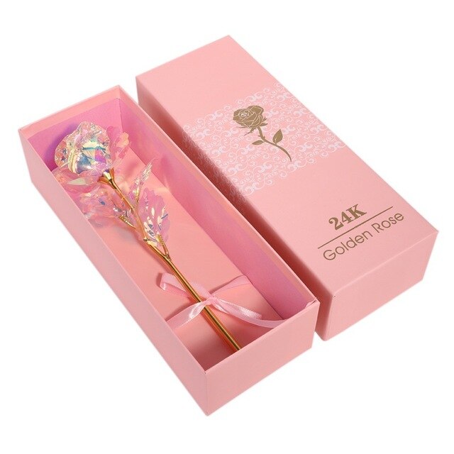 Creative 24K Foil Gold Rose Valentine's Gift