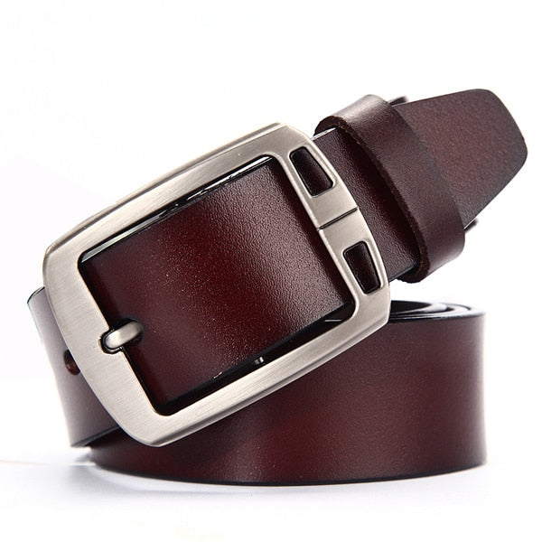 Cow leather belt male genuine leather strap fancy men vintage belt