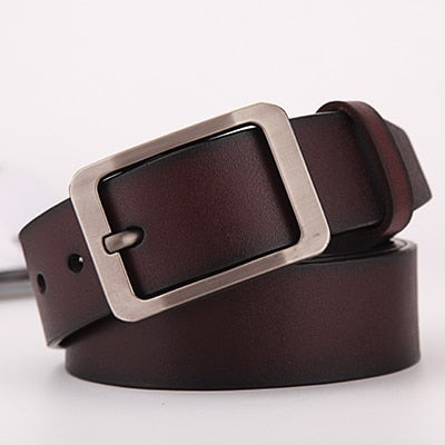 Cow leather belt male genuine leather strap fancy men vintage belt