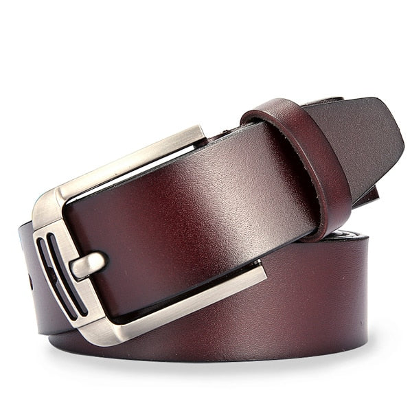 Cow leather belt male genuine leather strap fancy men vintage belt