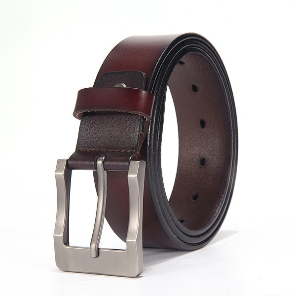 Cow leather belt male genuine leather strap fancy men vintage belt