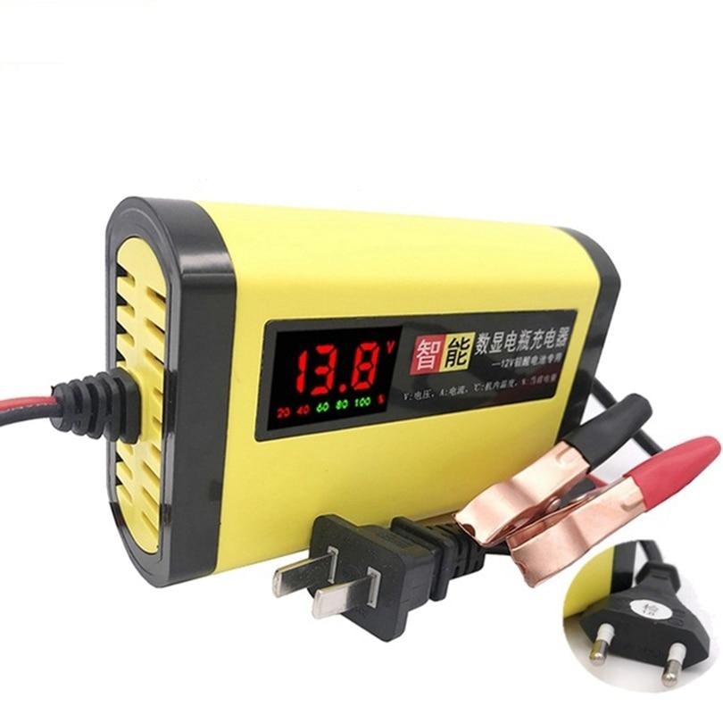 LED Display Smart Automotive Truck Motorcycle Car Auto Battery Charger