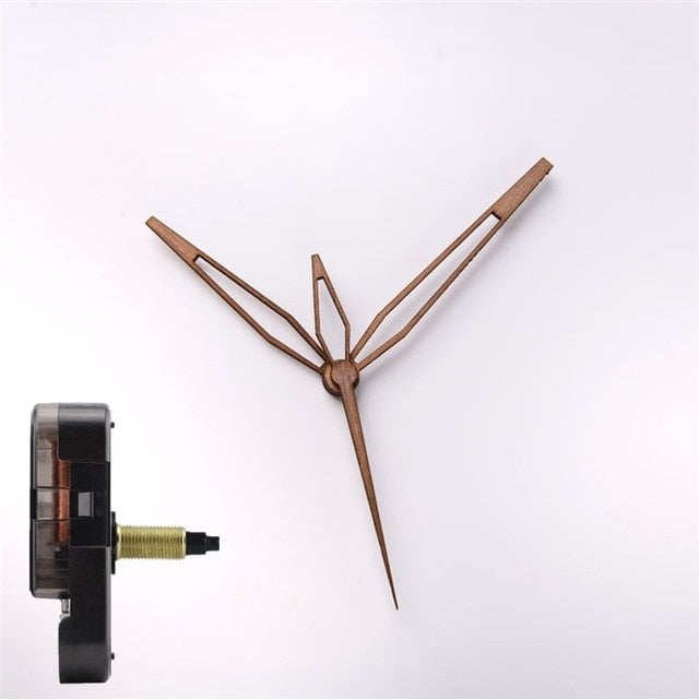 DIY Creative wall clock Wooden hands with SUN silent Clock