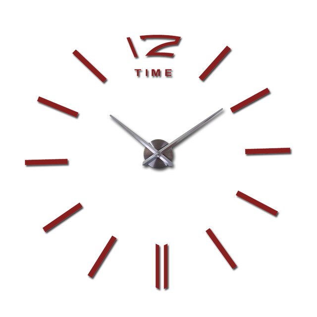 diy wall clock living room new acrylic quartz 3d clock