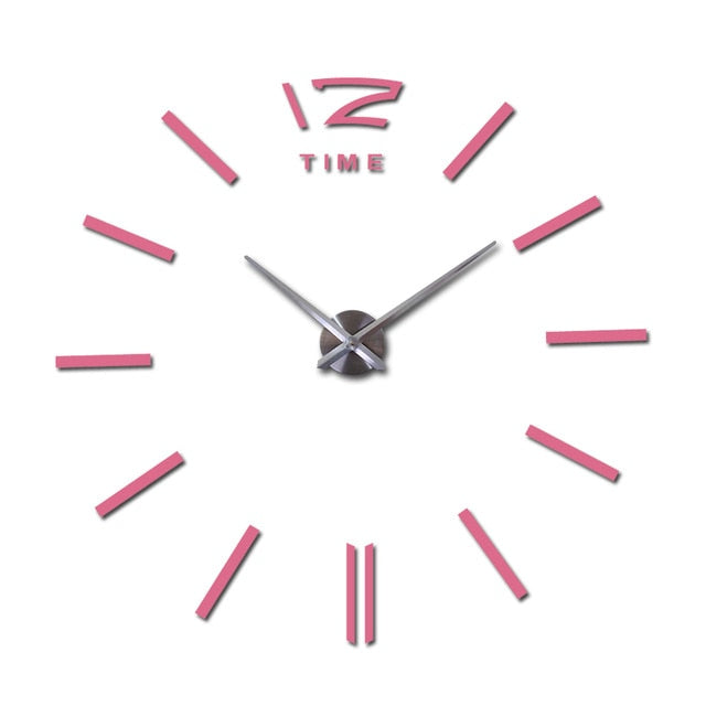 diy wall clock living room new acrylic quartz 3d clock