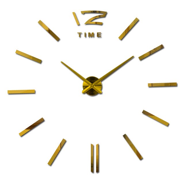 diy wall clock living room new acrylic quartz 3d clock