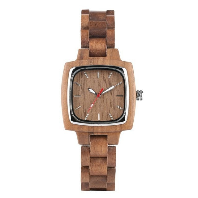 Unique Walnut Wooden Watches for Lovers Couple Men Women Watch