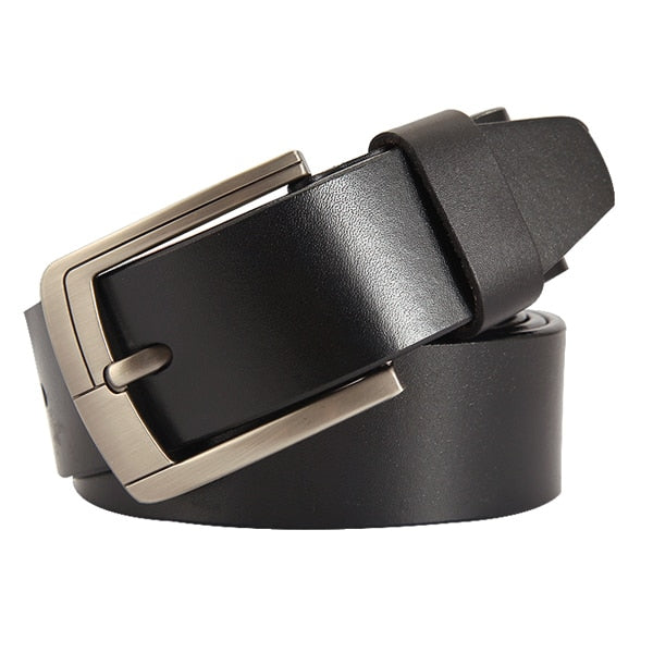 genuine leather strap luxury pin buckle casual men's belt
