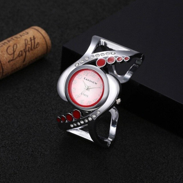 women bangle quartz crystal rhinestone fashion female wrist watch