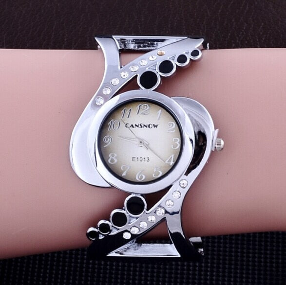 women bangle quartz crystal rhinestone fashion female wrist watch