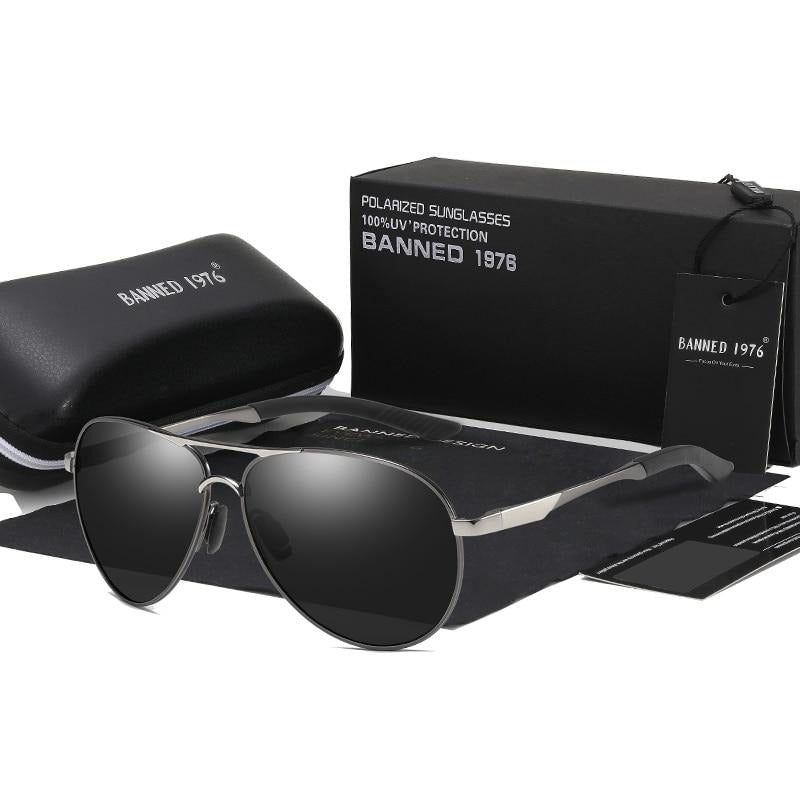 Polarized men brand Designer UV protection Vintage driving Sunglasses