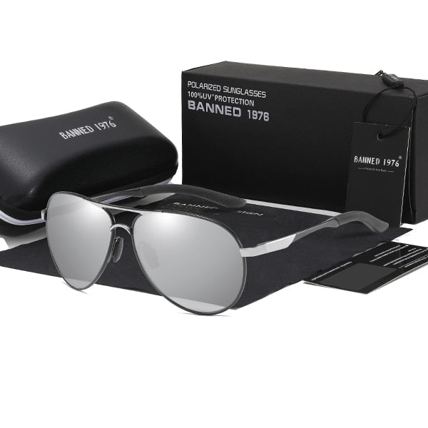 Polarized men brand Designer UV protection Vintage driving Sunglasses