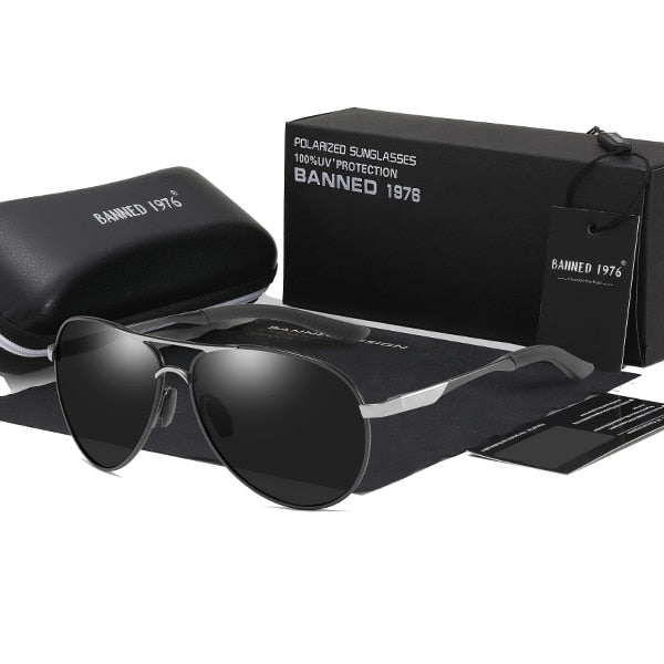 Polarized men brand Designer UV protection Vintage driving Sunglasses