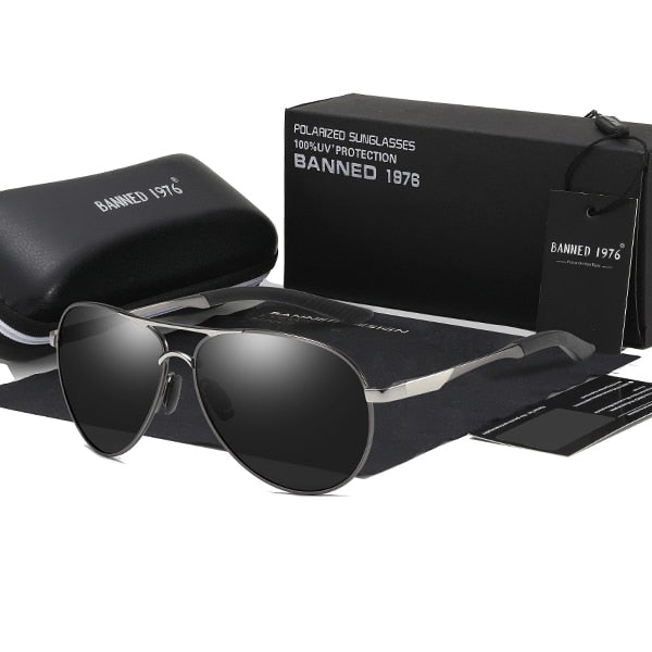 Polarized men brand Designer UV protection Vintage driving Sunglasses