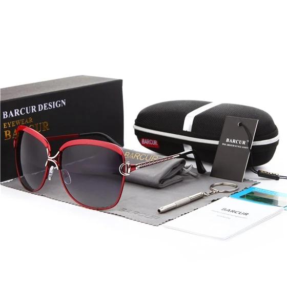 Gradient Lens Round Square women Ladies Polarized Sunglasses