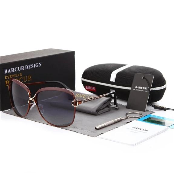 Gradient Lens Round Square women Ladies Polarized Sunglasses