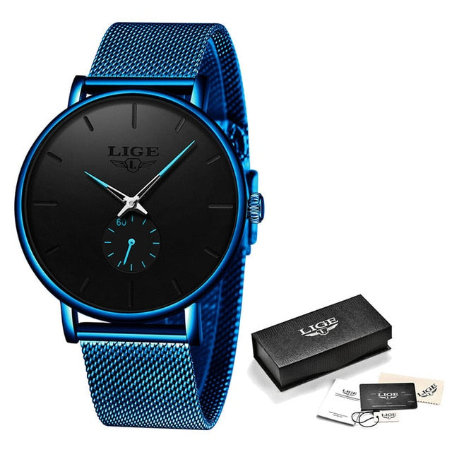 Fashion Business Men Luxury Waterproof Casual Simple Quartz Watch